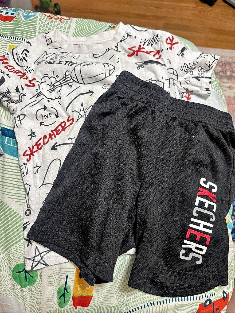 Skechers Boys Graphic Tee and Athletic Shorts Set